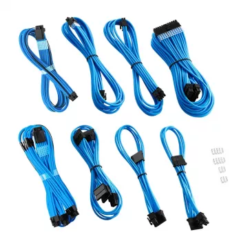 CableMod RT-Series PRO ModMesh 12VHPWR dual kabelset voor ASUS/Seasonic, lichtblauw
