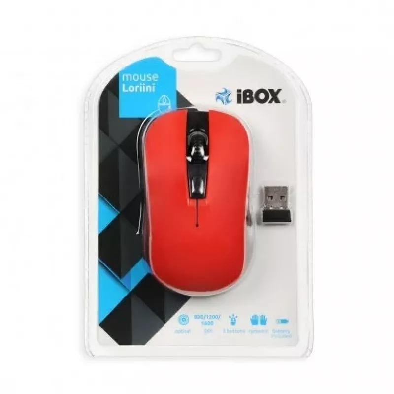 iBox LORIINI muis ambidextrous RF draadloos optisch 1600 DPI