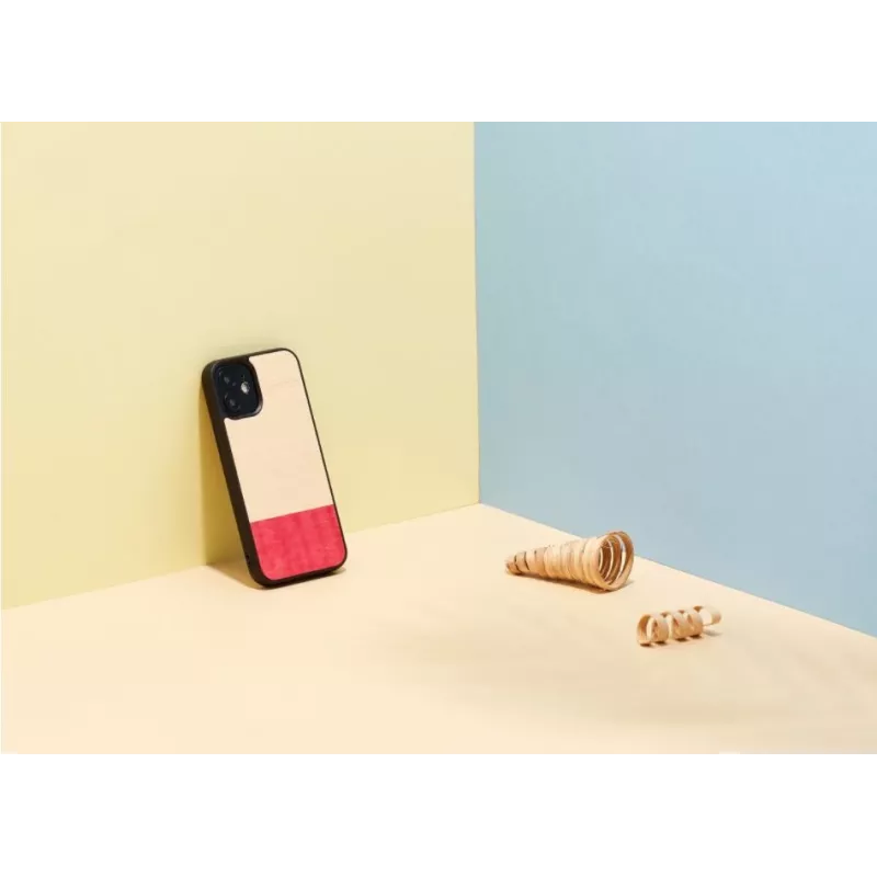 Beschermhoesje Man and Wood voor iPhone 12 mini – zwart