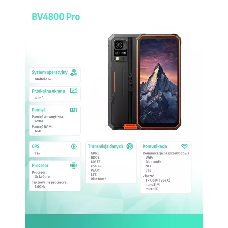 Blackview BV4800Pro 4GB/128GB oranje