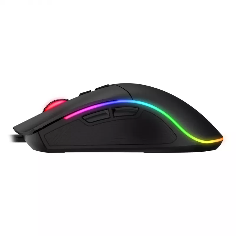 Havit MS1001S - optische gamingmuis voor rechtshandigen, USB Type A, zwart-grijs