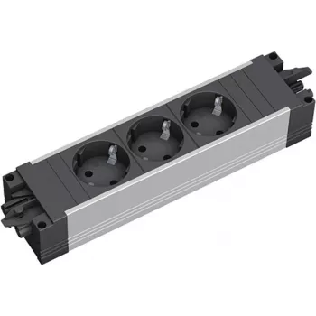Bachmann STEP ALU 906.18815 stekkerdoos, 3x CEE 7/3