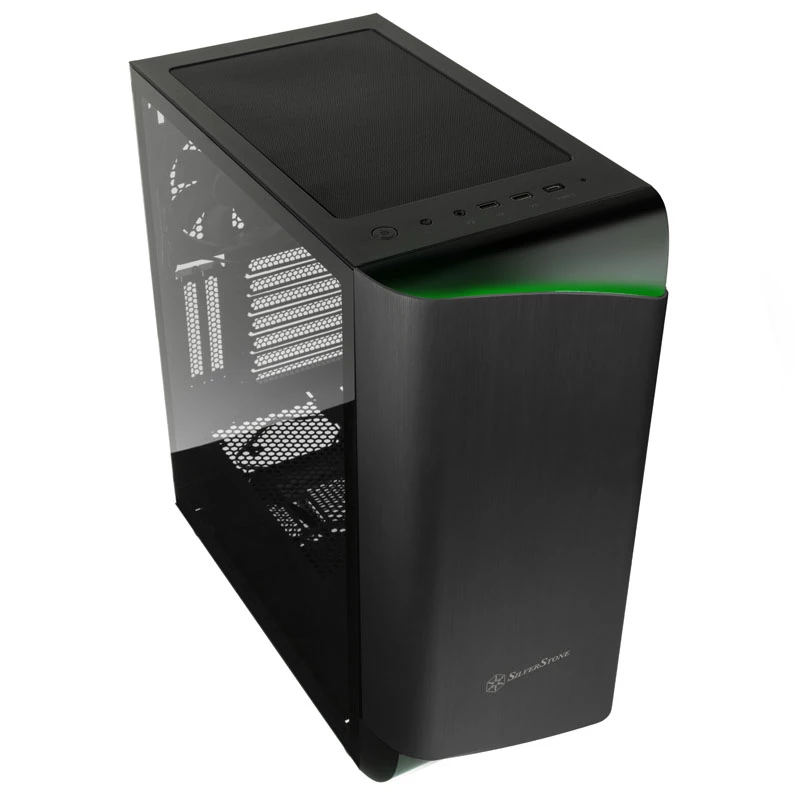 SilverStone Seta A1 midi-tower, tempered glass - zwart