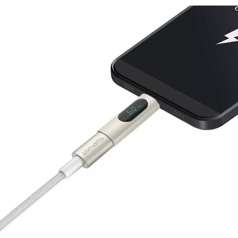 4smarts USB-C-naar-USB-C-kabel PremiumCord 100W 3m wit - 3 m - USB C - USB C - USB 2.0 - 0,48 Gbit/s - wit