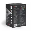 CPU-luchtkoeler SAVIO SAVGCOVORTEXX2ARGB met 4 heatpipes, 120-mm-ARGB-ventilator, zwart