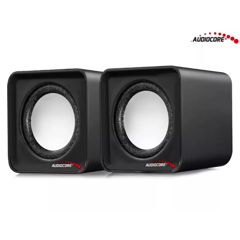 2-weg-pc-luidspreker Audiocore AC870 B — 3 W RMS, bekabelde USB-voeding, 3,5 mm ingang, 2.0 kanalen