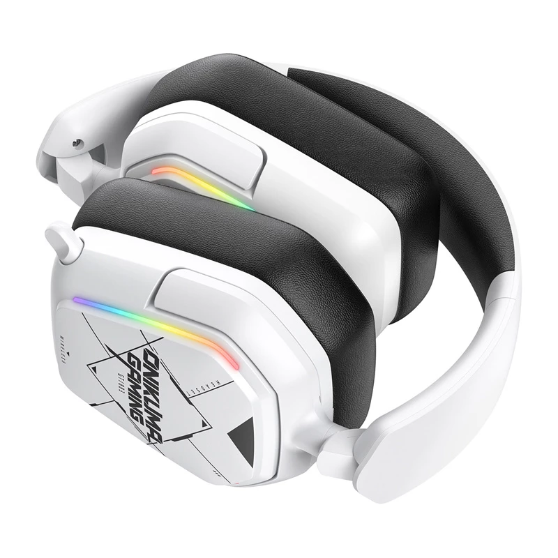 Bedrade/draadloze headset Onikuma GT883 wit — Bluetooth- en kabelverbinding, over-ear-ontwerp