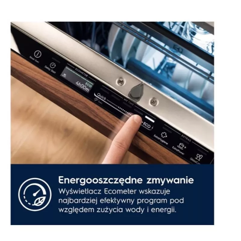 Inbouw vaatwasser Electrolux EES48401L — 600 mm, 13–14 couverts, energie-efficiëntieklasse A, 10,5 l/cyclus