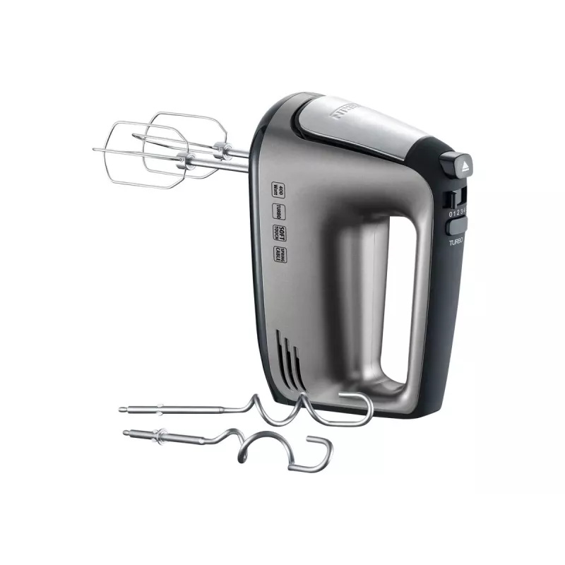 SEVERIN HM 3832 - handmixer - 400 W - grijs metallic/zwart/roestvrijstaal