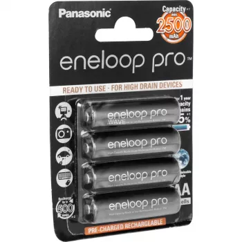 Oplaadbare AA-batterij Panasonic BK-3HCCE/4BE NiMH 1,2 V 4 stuks