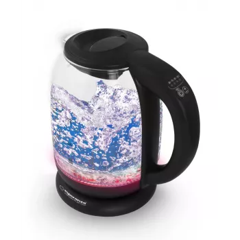 Esperanza EKK027 elektrische waterkoker 1,7 L 2200 W zwart, transparant