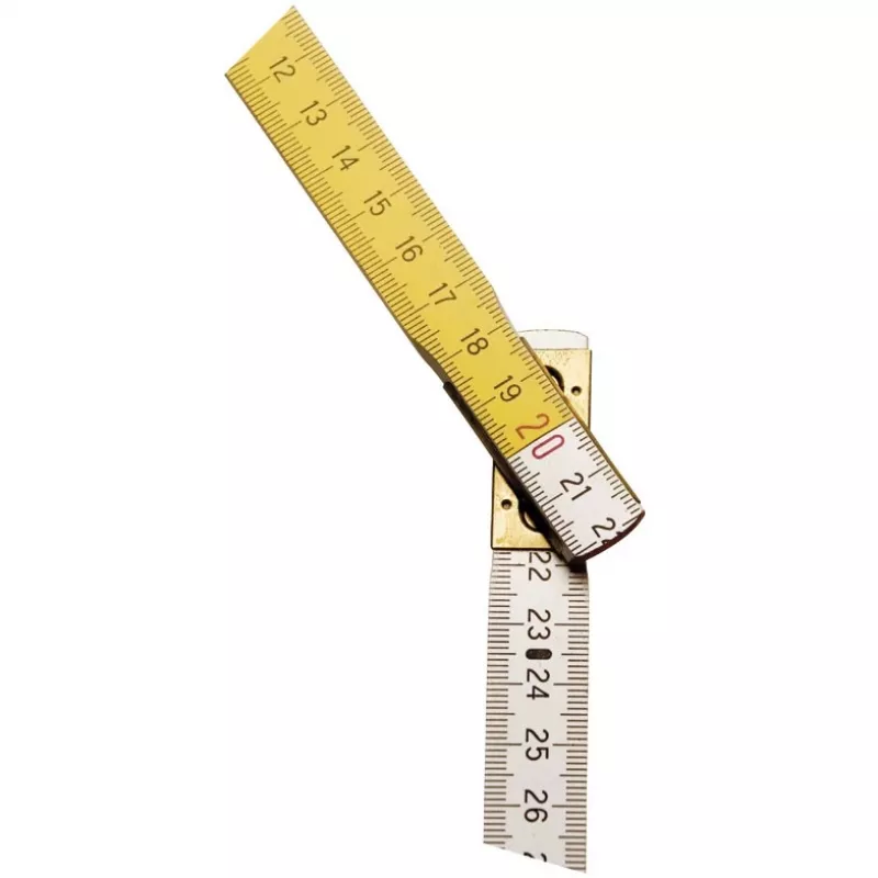 Duimstok STANLEY 0-35-458, hout, 2 m, 17 mm breed, wit/geel