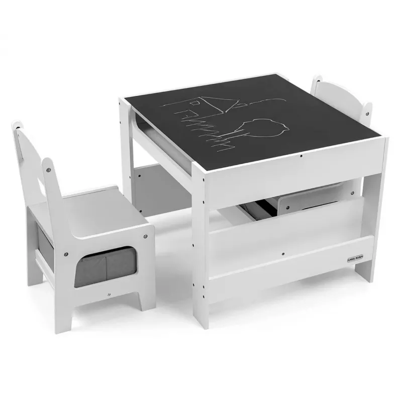 Kindermeubelset Milly Mally Sven White – model 5488, witte uitvoering