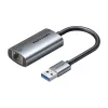 USB-naar-Gigabit-Ethernet-adapter Vention CEZ – bedrade USB-host-interface, 1000 Mbit/s, grijs