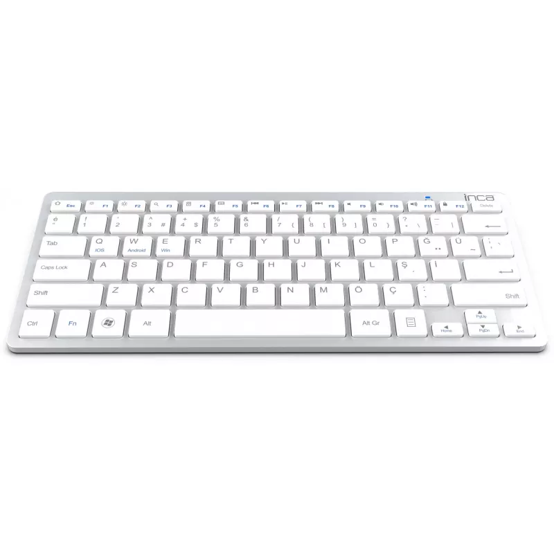 Draadloos toetsenbord Inca IBK-569BT Bluetooth 78 toetsen metallic zilver