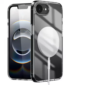 Nevox StyleShell SHOCKFlex - iPhone 16e/17e compatibel met MagSafe transparant