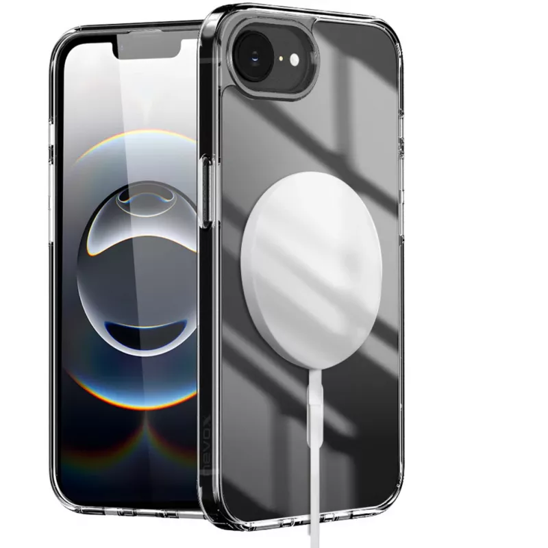 Nevox StyleShell SHOCKFlex - iPhone 16e/17e compatibel met MagSafe transparant