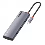 USB-C-hub Tellur TLL321061 met PD 3.0 100W, HDMI-uitgang en 3× USB 3.0-aansluitingen
