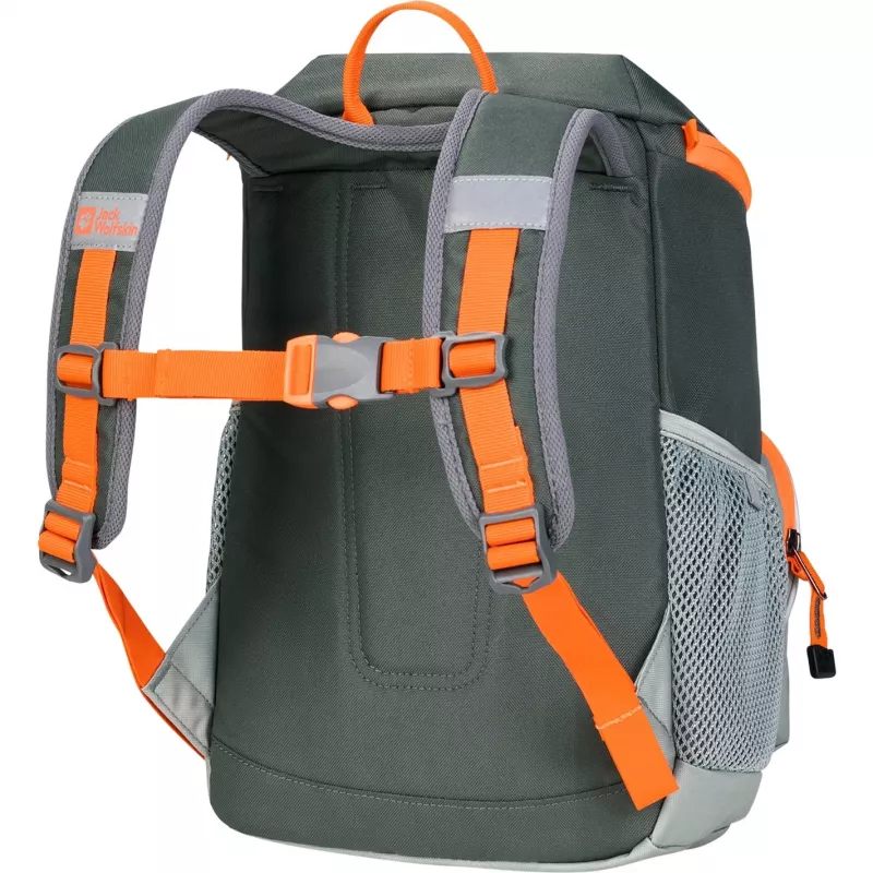 Jack Wolfskin Erlebnis Pack rugzak - groen/oranje, 11 l