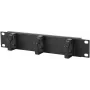 Kabelmanagementpaneel LOGON RA10110BL zwart metaal 10 inch
