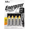 Alkaline AA wegwerpbatterij Energizer Classic 1,5V LR6 — 4 stuks, 50,5×14,5 mm, 23 g