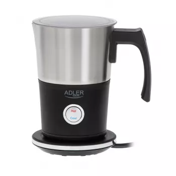 Automatische melkopschuimer Adler AD 4497 – RVS, 600W, 120 ml schuim / 300 ml verwarmen, warm & koud