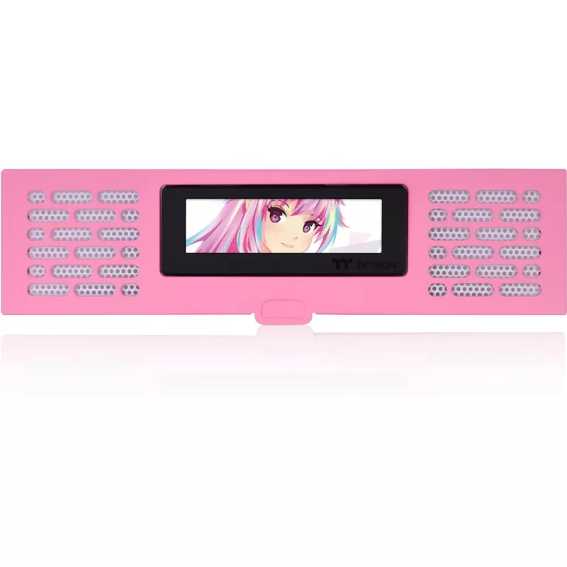 Thermaltake AC-067-OOANAN-A1 LCD-paneelkit voor The Tower 200, roze