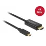 Videokabeladapter DeLOCK 85291 USB Type-C HDMI 2 m zwart