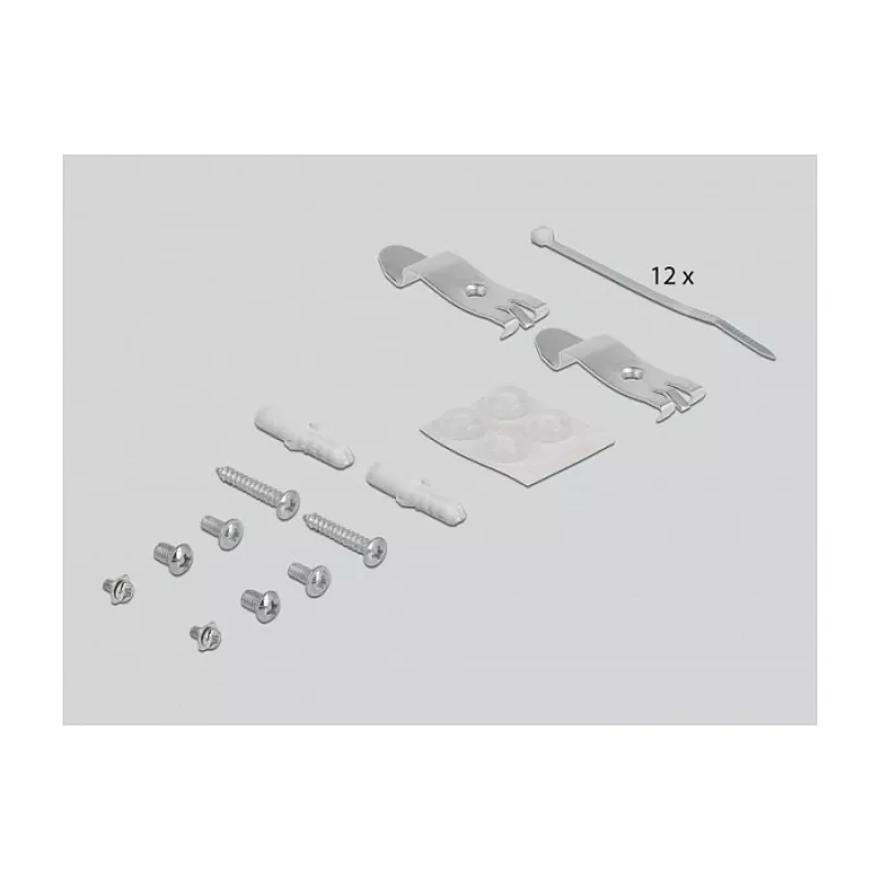 Patchpaneel DeLOCK Keystone 12 poorten grijs