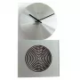 NeXtime klok 3028 OP klok, 16x30,2 cm, wand, glas, zilver
