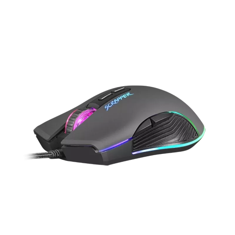 FURY Scrapper muis gaming dubbelhandig USB Type-A optisch 6400 DPI
