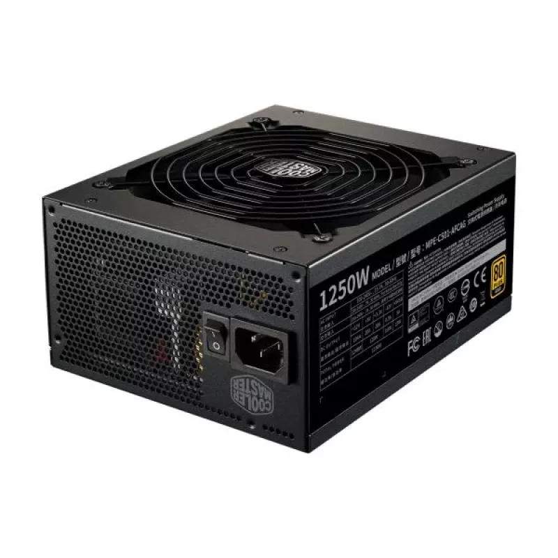 Cooler Master MPE-C501-AFCAG-EU MWE Gold V2, ATX 1250W, RTX Ready, modulair, 140mm, zwart