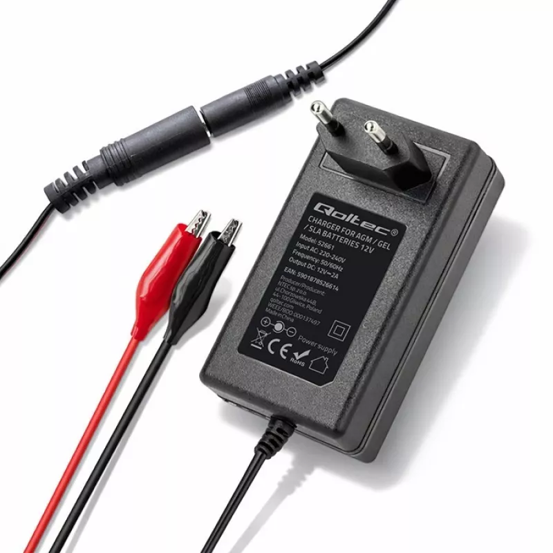 QOLTEC acculader 24V 19,2W, model 52662