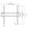 Tv-beugel SBOX PLB-2544T-2 voor 32-70-inch televisies, max. belasting 45 kg, VESA tot 400×400