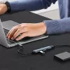 USB-hub QOLTEC 53793 — USB 3.0 ingang, 3× USB 2.0 aansluitingen
