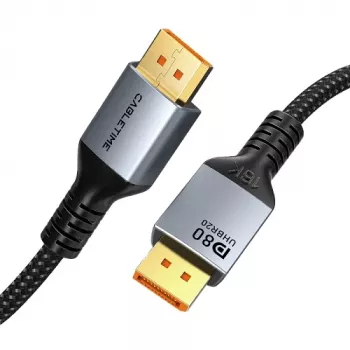 CABLETIME DisplayPort-naar-DisplayPort-kabel 16K 2.1, 2 m