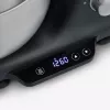 Keukenmachine Severin KM 3898 1000 W 5,5 L zwart geborsteld staal zilver
