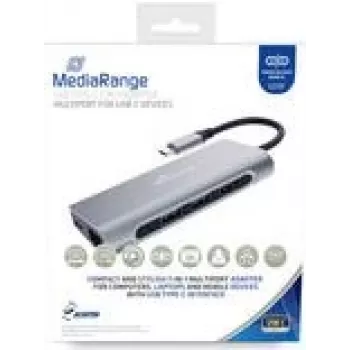 MEDIARANGE MRCS510 – USB 3.2 Gen 1 (3.1 Gen 1) Type-C – USB 3.2 Gen 1 (3.1 Gen 1) Type-A – USB 3.2 Gen 1 (3.1 Gen 1) Type-C – 3840 x 2160 pixel – SD,SDHC,SDXC – 5000 Mbit/s – zilver