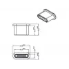 Busafscherming DeLOCK 64014 USB Type-C zwart 10 stuks