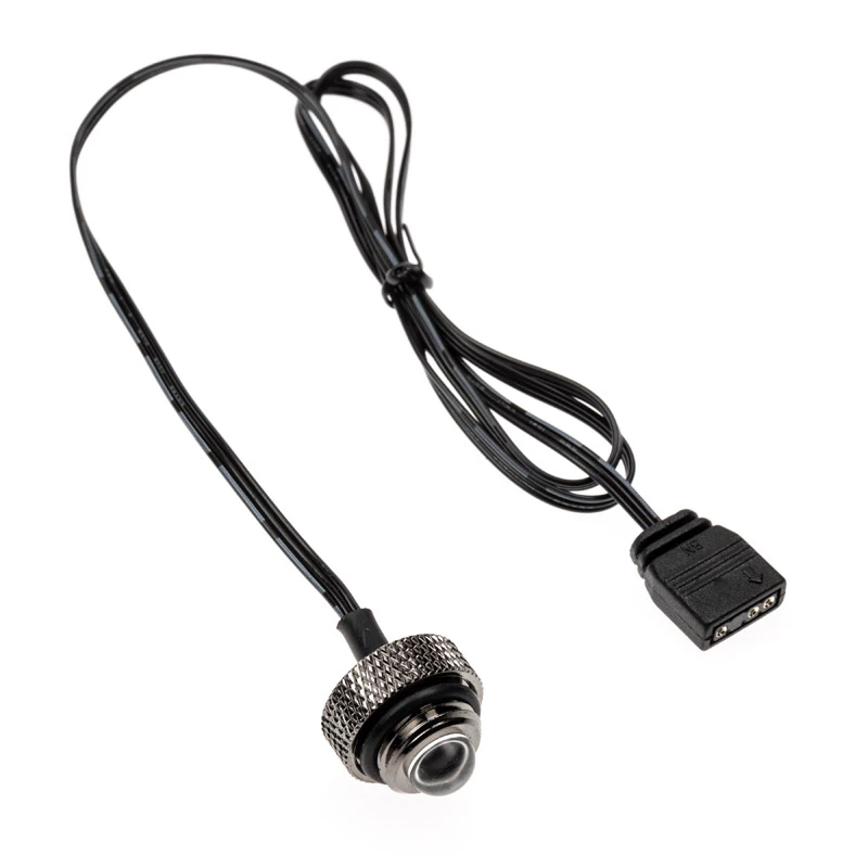 XSPC ARGB LED-stop G1/4 5V 3-pins, zwart/chroom