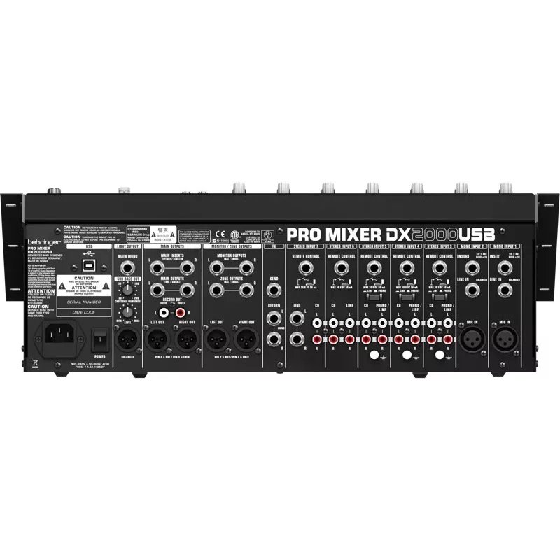 Audiomixer Behringer DX2000USB 7 kanalen