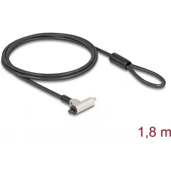 Kabelslot Navilock 20931 zwart zilver 1,8 m 4,5 mm