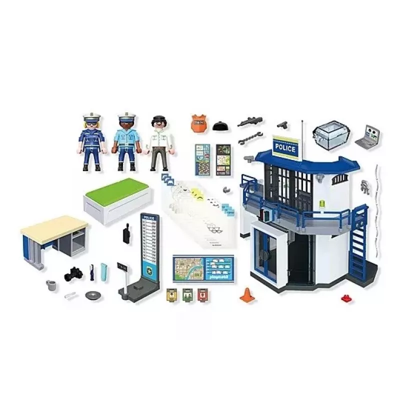 Playmobil Action Heroes 71874 politiebureau met verhoorruimte