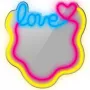 LED-neonspiegellamp MANTA MASNL131MT – 'LOVE'-design, geïntegreerde LED-neonverlichting