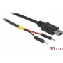 USB-kabel DeLOCK 85414 Mini-USB B 0,3 m zwart