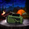 Draagbare UKW/MW-radio SENCOR SRD1000SCLGR met Bluetooth, solar-/slinger-/USB-C-laden, 2000mAh-accu, IPX4, LED-lampen