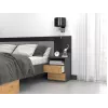 Top E Shop M1 ANTRACYT/ARTISAN nachtkastje, 2 lades, eiken