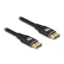 DeLOCK DisplayPort-kabel 8K 60 Hz 3 m zwart metaal