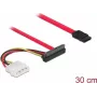 SATA-kabel DeLOCK 86078 0,5 m SATA 7-polig SATA 22-polig Molex