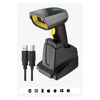 Inateck barcodescanner 52 zwart [BCST-52_black]
